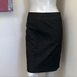 Vince Black Denim Pencil Skirt